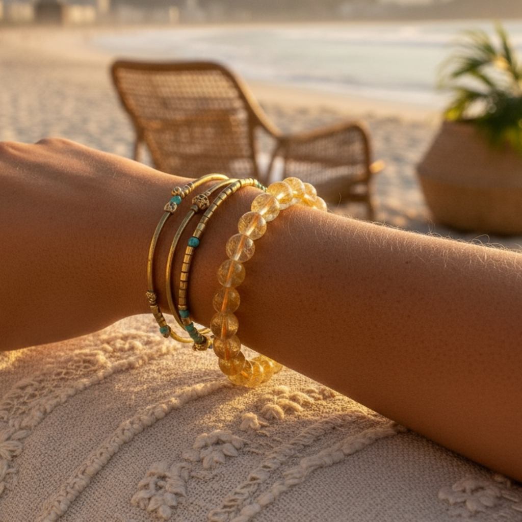 Brazilian Citrine Mala Bracelet