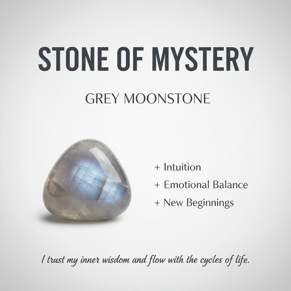 Grey Moonstone Mala Bracelet