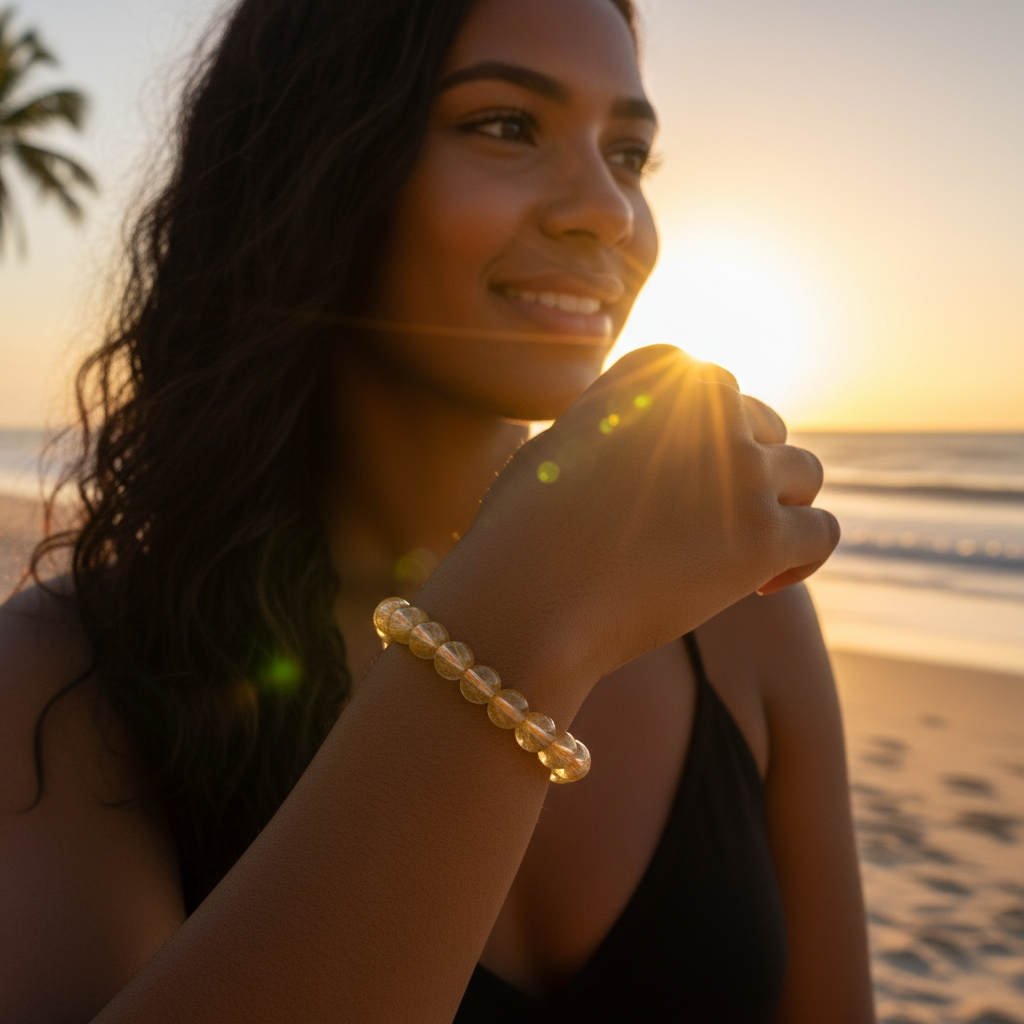 Brazilian Citrine Mala Bracelet