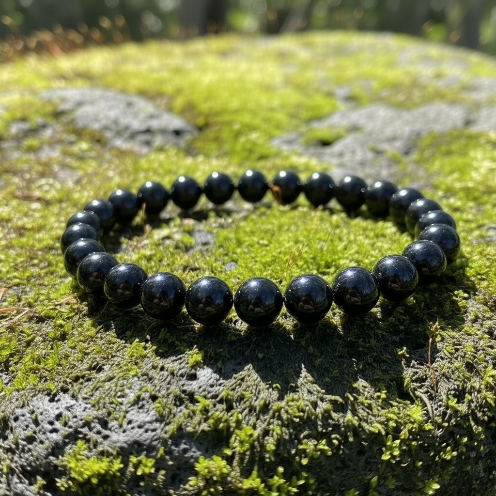 Black Obsidian Mala Bracelet