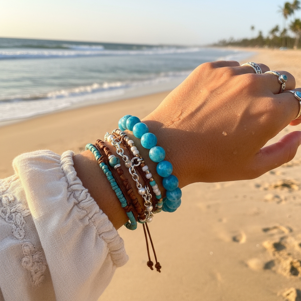 Apatite Mala Bracelet