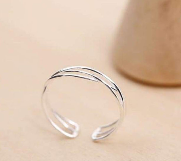 925 Silver Elf Crown Adjustable Fairytale Ring