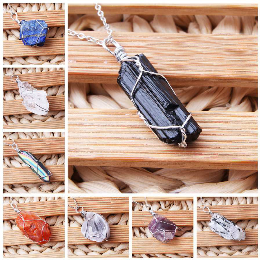 Raw Stone Pendants