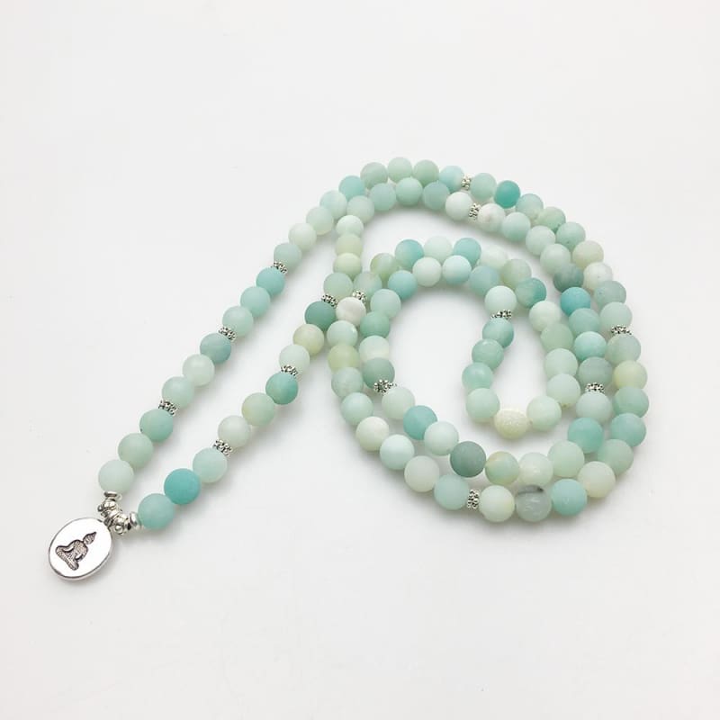Amazonite Mala Bead Bracelet Or Necklace