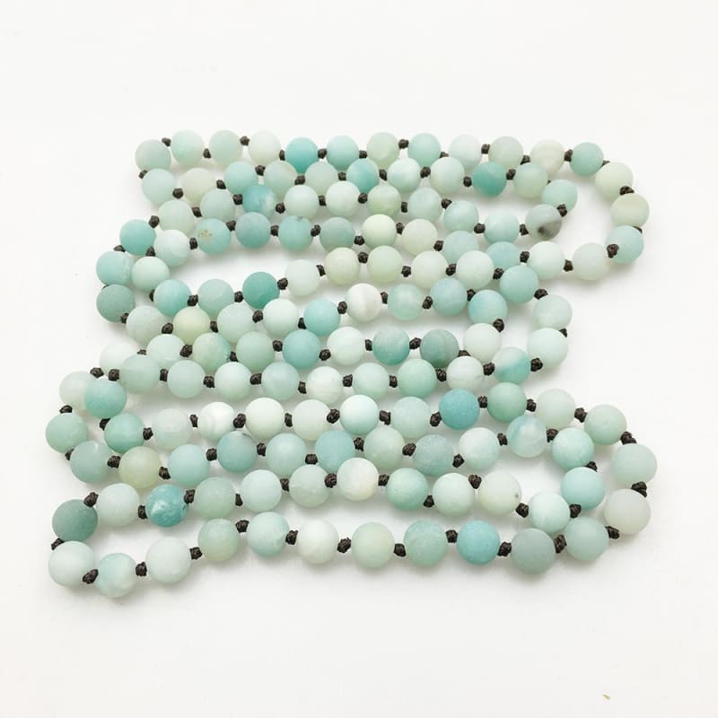 Amazonite Mala Bead Necklace