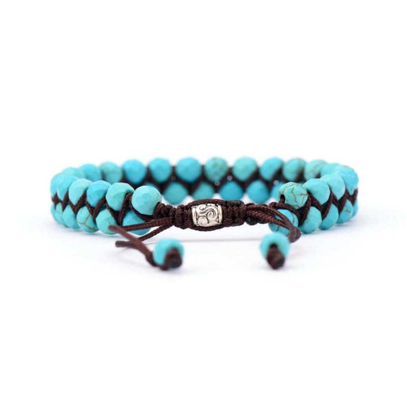 Earth Spirit Braided Woven Natural Stone Bracelet