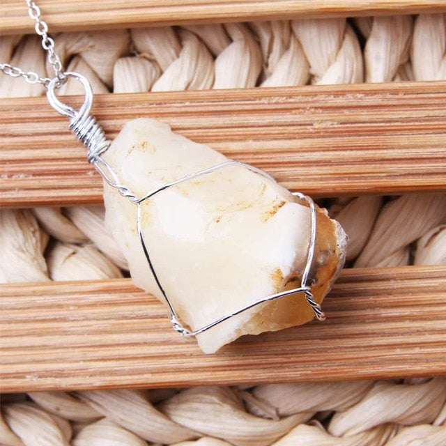 Raw Stone Pendants