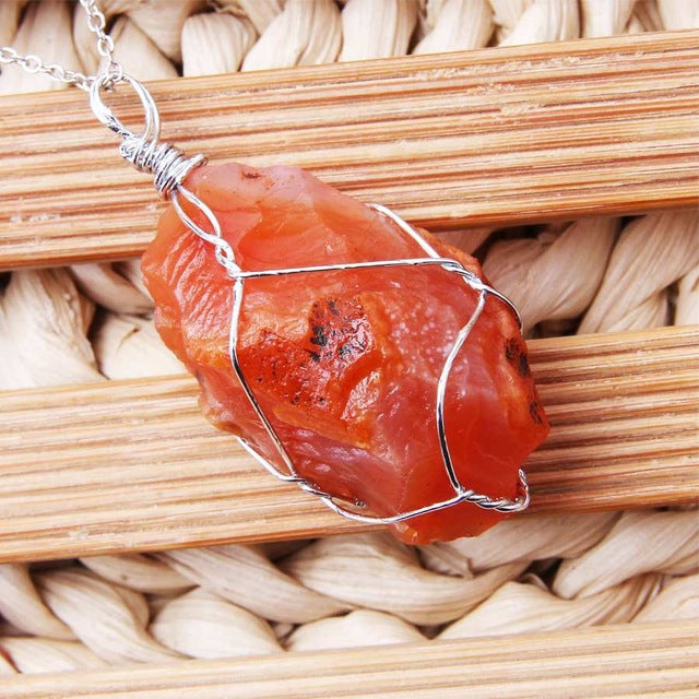 Raw Stone Pendants