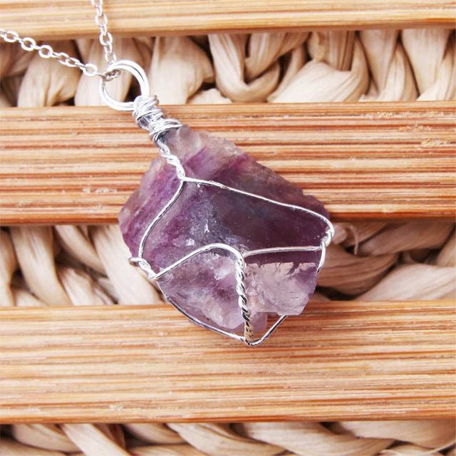 Raw Stone Pendants