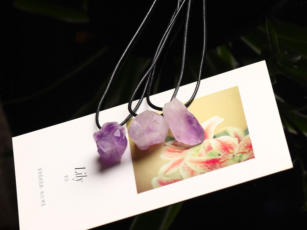 Amethyst Pendant Necklace