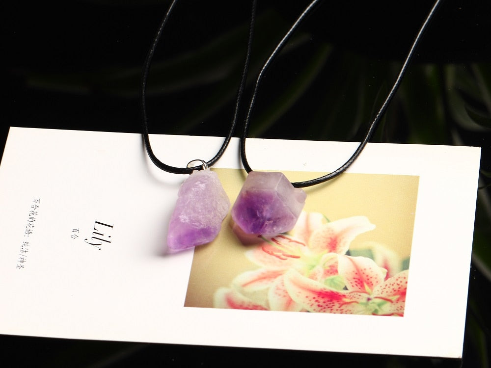 Amethyst Pendant Necklace