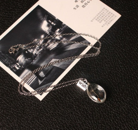 Dandelion Glass Necklace
