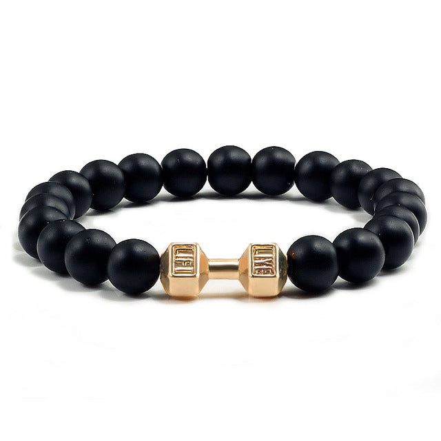 Live & Lift Lava Bead Mala Bracelet