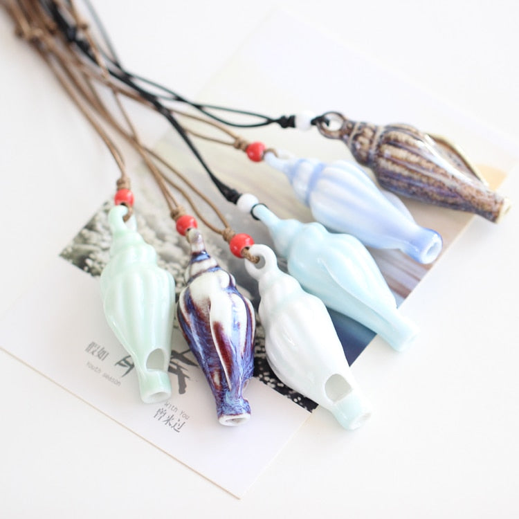 Ceramic Whistle Necklace