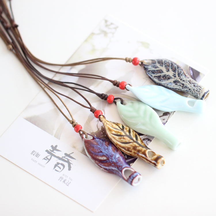 Ceramic Whistle Necklace