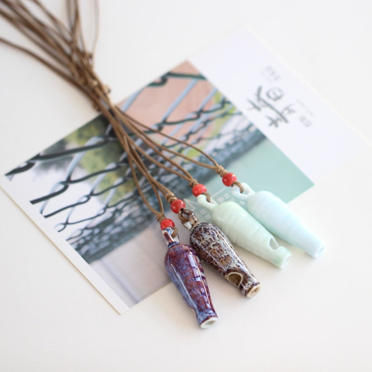 Ceramic Whistle Necklace
