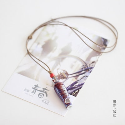 Ceramic Whistle Necklace