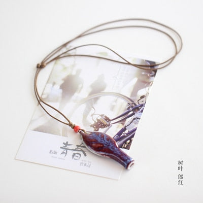 Ceramic Whistle Necklace