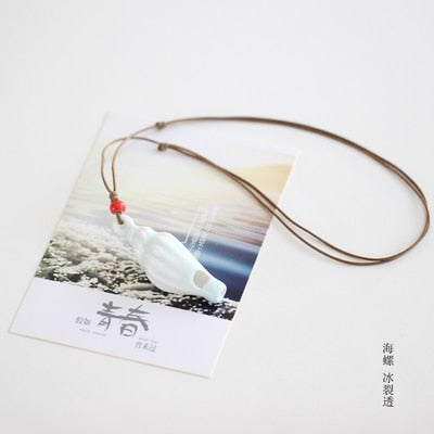 Ceramic Whistle Necklace