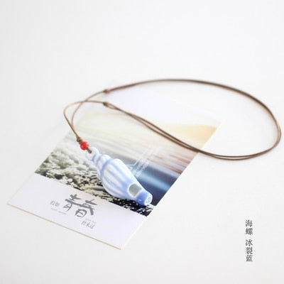 Ceramic Whistle Necklace
