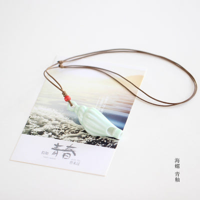 Ceramic Whistle Necklace