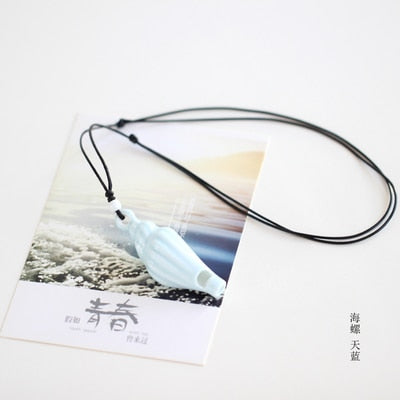 Ceramic Whistle Necklace