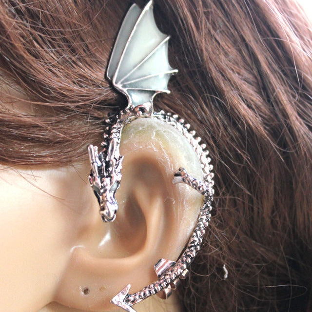 Glow in the Dark Dragon Ear Cuff