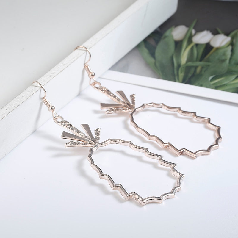 (CLEARANCE) Pineapple Drop Earrings