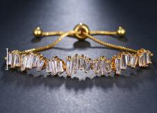 Cubic Zirconia Adjustable Bracelet