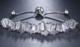 Cubic Zirconia Adjustable Bracelet