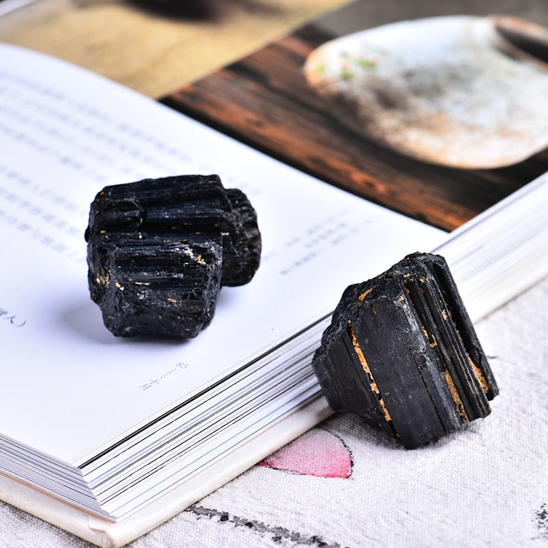 2pc Natural Black Tourmaline