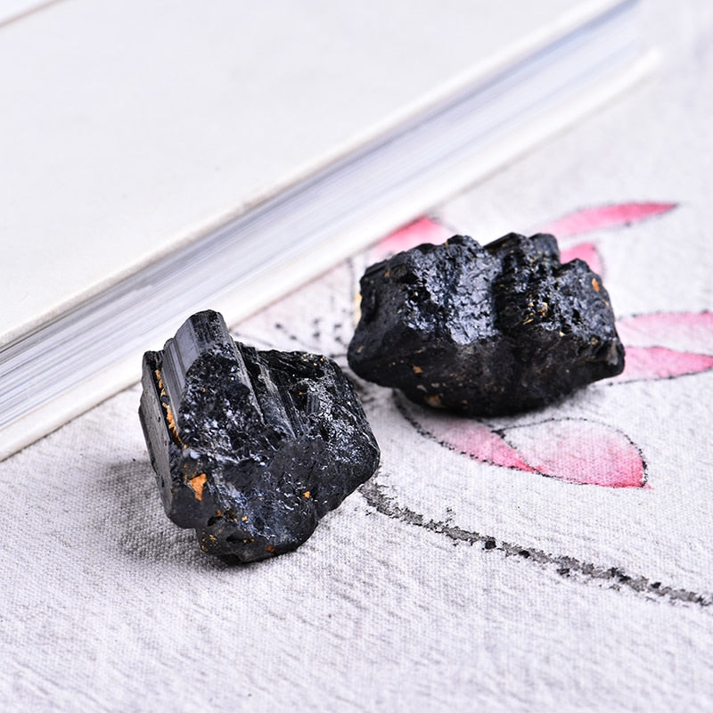 2pc Natural Black Tourmaline