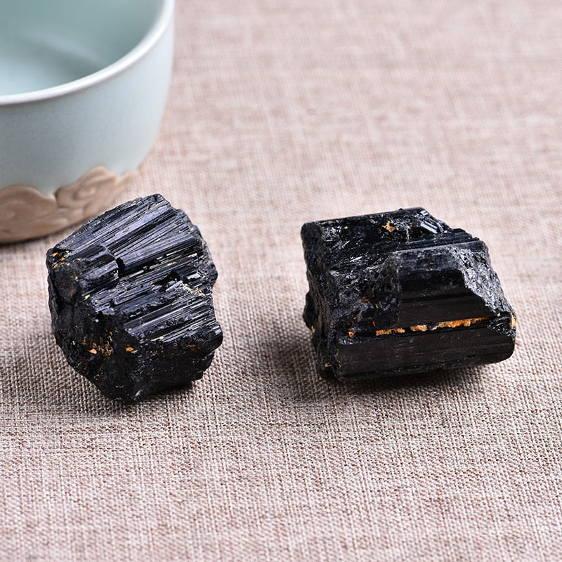 2pc Natural Black Tourmaline