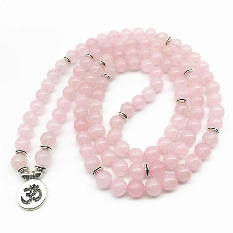 Rose Quartz Mala Bead Bracelet