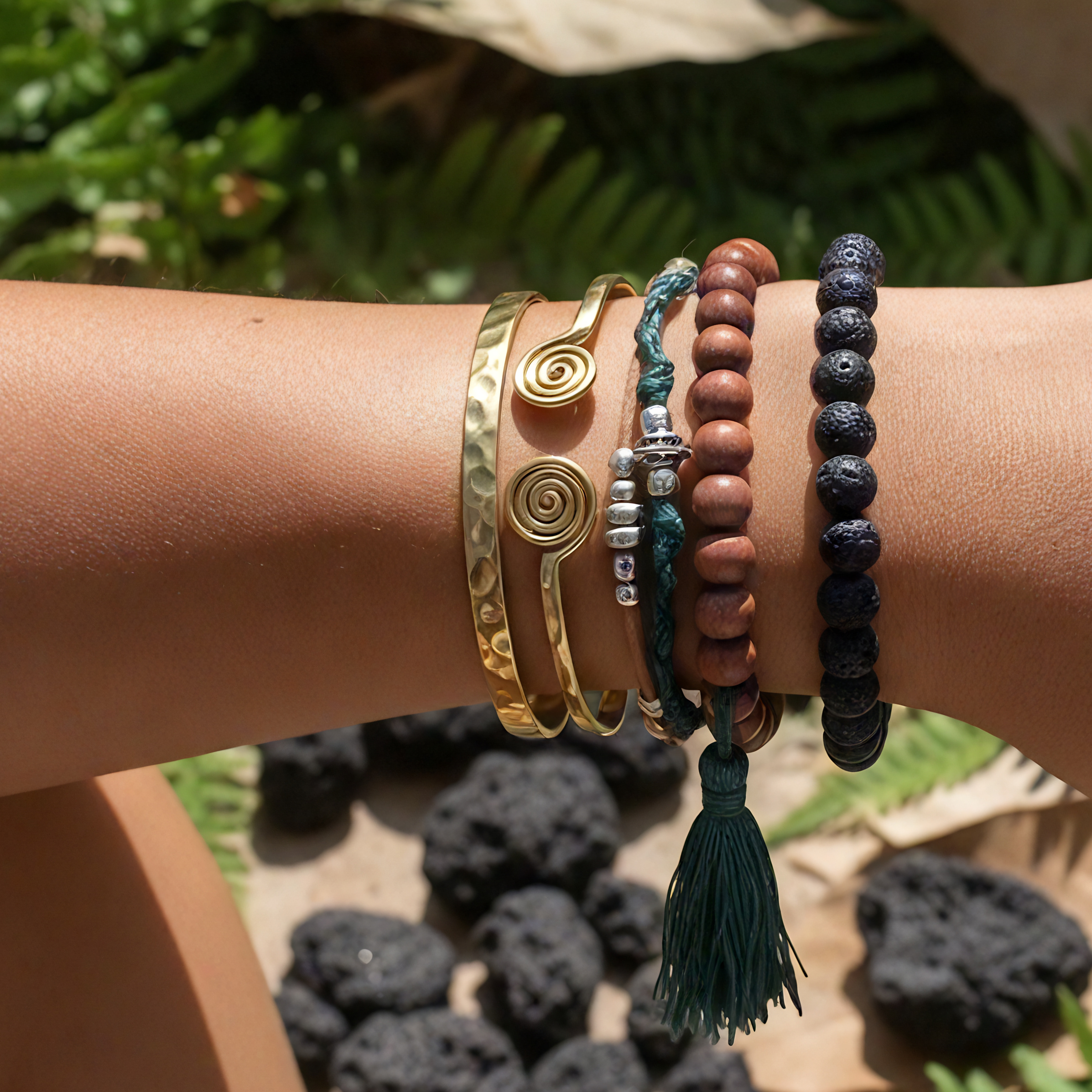 Lava Mala Aromatheraphy Bracelet