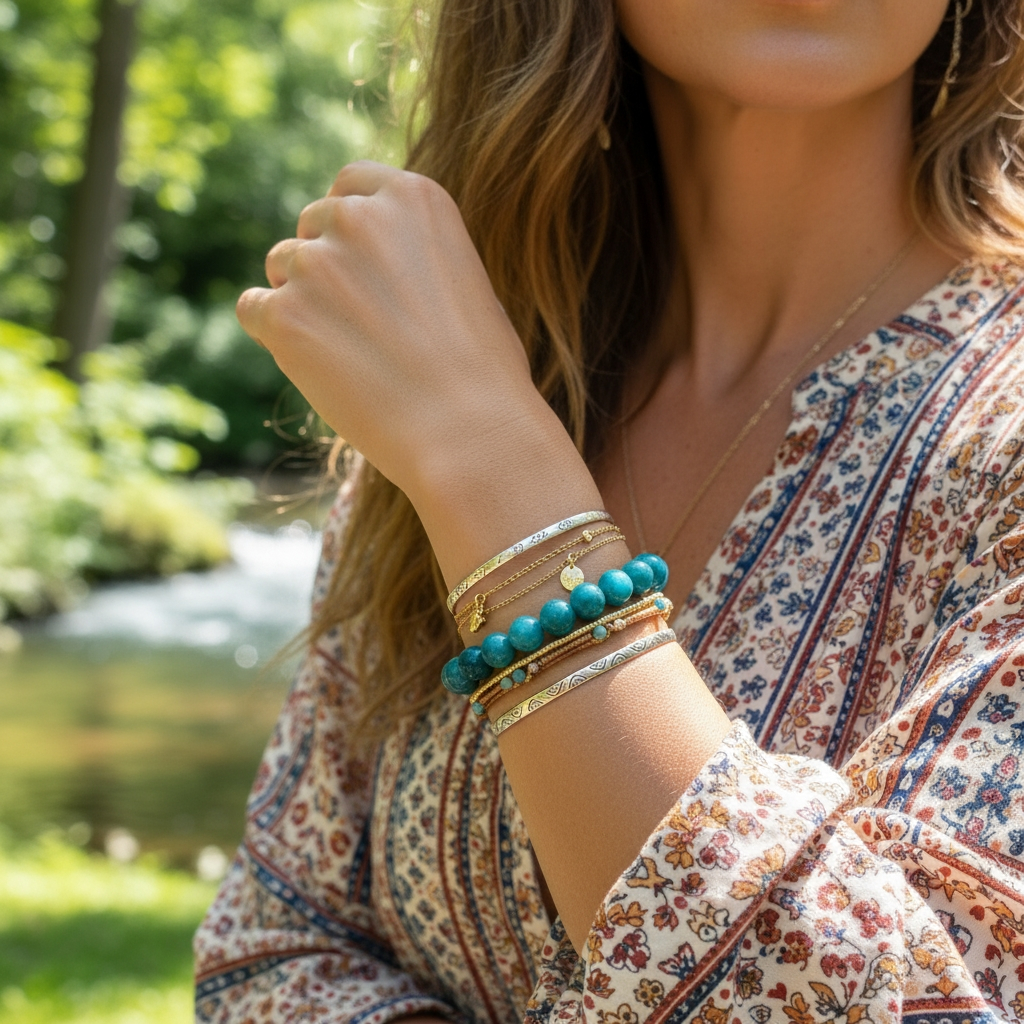 Apatite Mala Bracelet