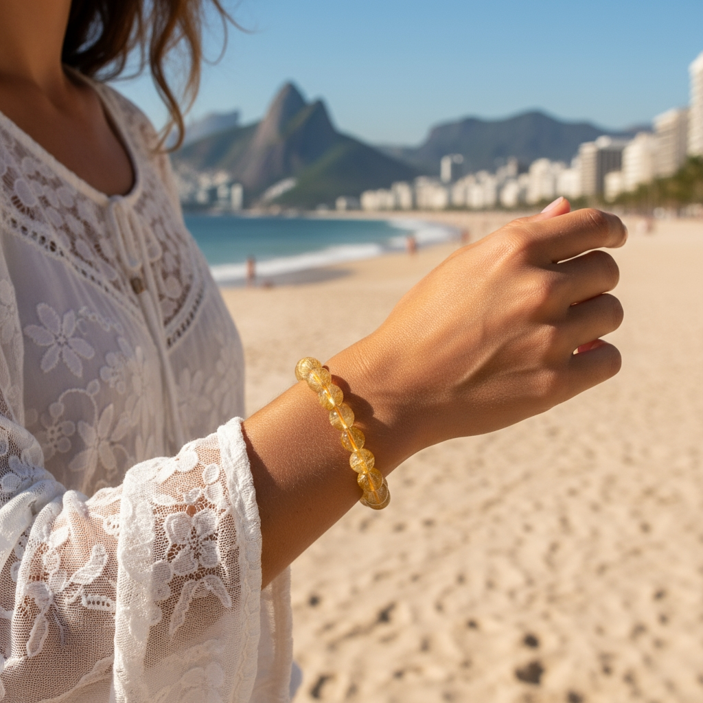 Brazilian Citrine Mala Bracelet