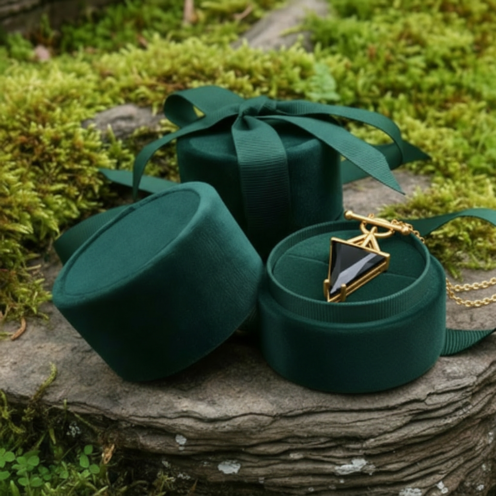 Black Onyx & Gold Guardian Necklace