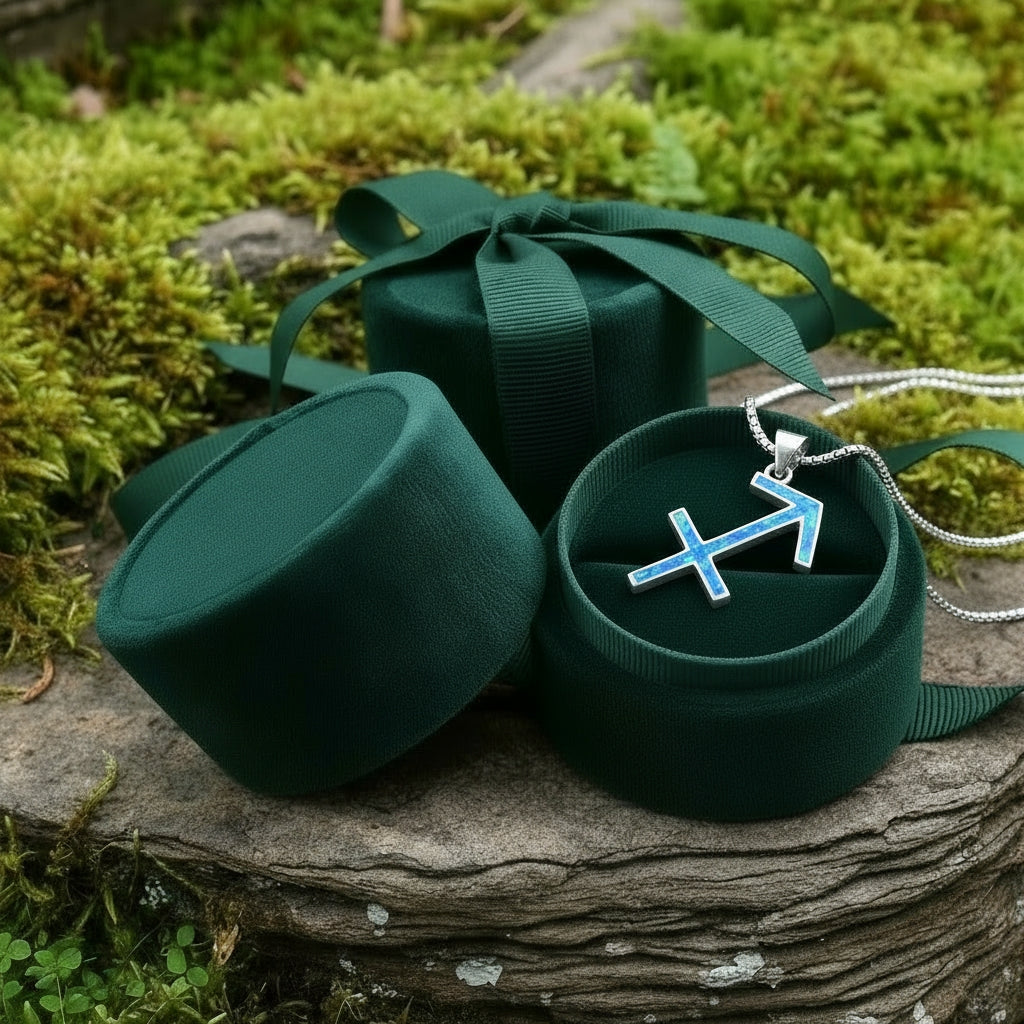 Sagittarius Opal Zodiac Necklace – November 22 to December 21