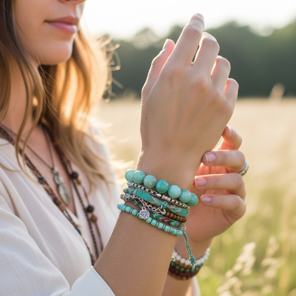 Amazonite Mala Bracelet