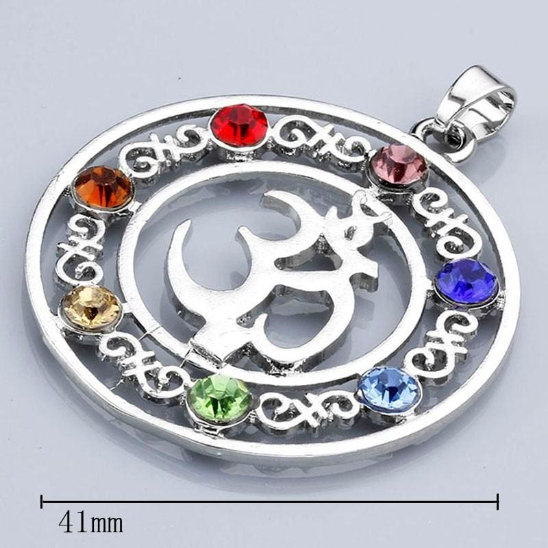 7 Chakra Om Symbol Pendant