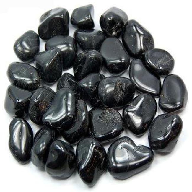 Black Tourmaline Tumbled Stones (100 Grams) (5-15 Stones)