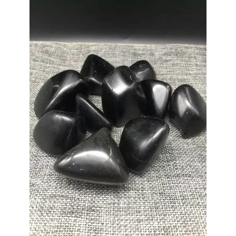 Black Tourmaline Tumbled Stones (100 Grams) (5-15 Stones)