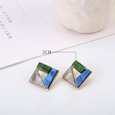 Geometric Drop Earrings